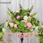 décoration mariage événement rose vert fleurs naturelles romantiqueextérieur table centre
