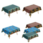 nappes jetables occassions fêtes anniversaires enfants motifs personnages cactus western opaques bleu vert marron