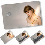 autocollants adhésifs cartes bancaires personnalisées danseur scène espoir bleu clair moderne amovibles