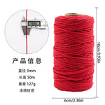 corde coton tressée 50mètres vert rose beige simple déco mariage fête nhà cửa