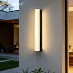 applique murale moderne led ip65 étanche 110v 220v blanc aluminium longueueur variableextérieur