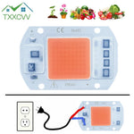 plaque led 20w 30w 50w full spectrum blanc orange vert gris électronique moderne circuits