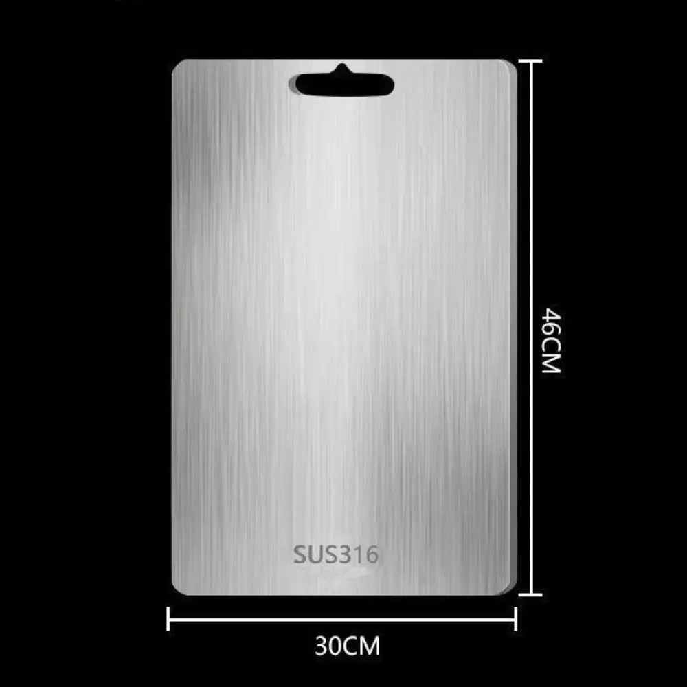 planche découper acier inoxydable antibactérienne moderne lisse poignée intégrée utilitaire cuisine 23cm 34cm