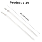 tige rideau moderne blanc clips métalliques lot deux attache rideau invisible acrylic