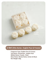 bougies parfumées rose fleur aromathérapie élégantes mariage cadeau femme anniversaire saint valentin