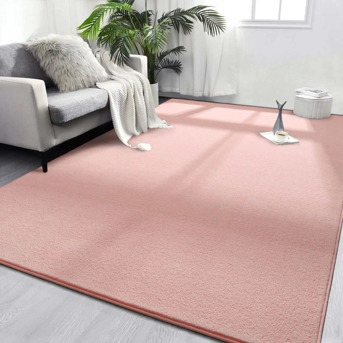 tapis salon chambre mousse mémoire forme anti dérapant moderne doux épais intérieur décoratif uni