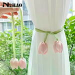 accessoires fenetre tulipes relief vert clair rose pâle violet clair moderne ruban réglable