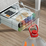 rangement tiroir transparent moderne blanc grande capacité multiple utilisation rechargeable