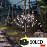 guirlande lumineuse solaire multicolore moderne filament fleur extérieure imperméable led jardin