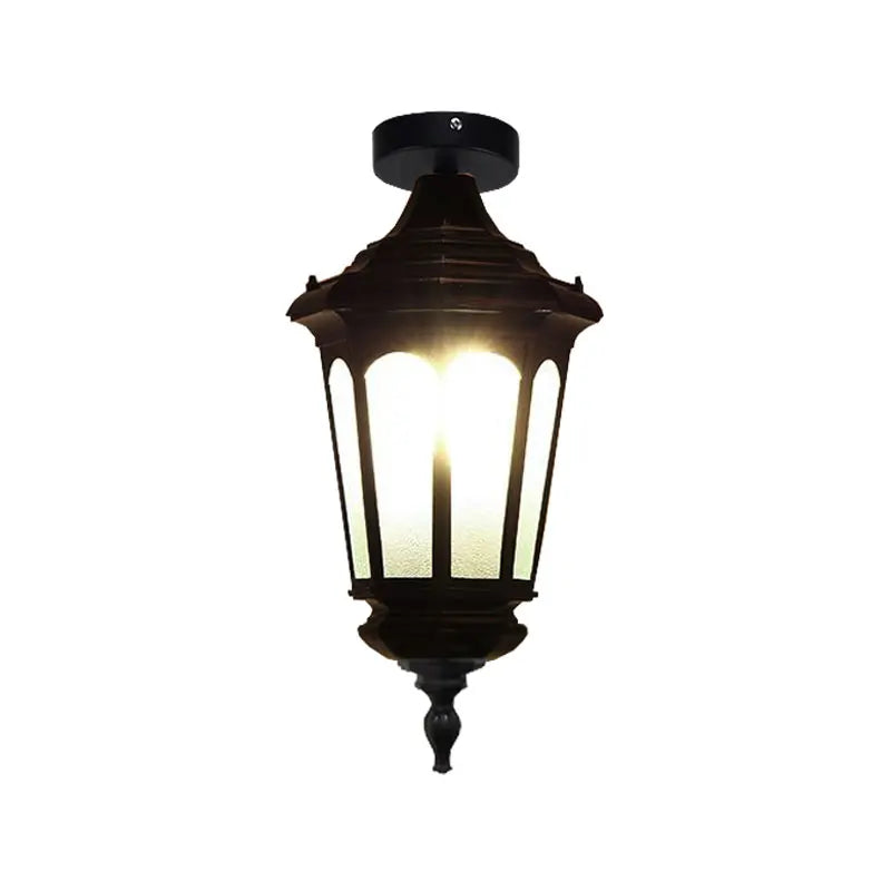 Lampe rue or noir texture métallique classique vintage murale éclairage quotidien