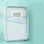 sac rangement documents transparent moderne fermeture glissière réutilisable respectueux environnement pratique fournitures scolaires