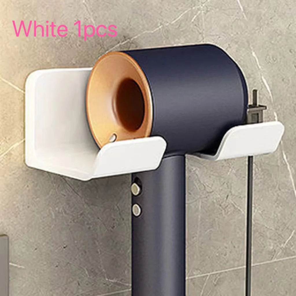 séchoir cheveux support mural moderne gris cuivre brosse rasoir crème