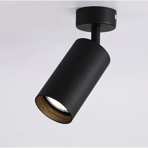 spot led orientable moderne aluminium blanc noir or ampoule gu10 interchangeable intérieur