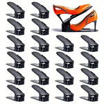 support chaussures pliable noir clips moderne niveaux ajustement 20 pièces organisateur placard