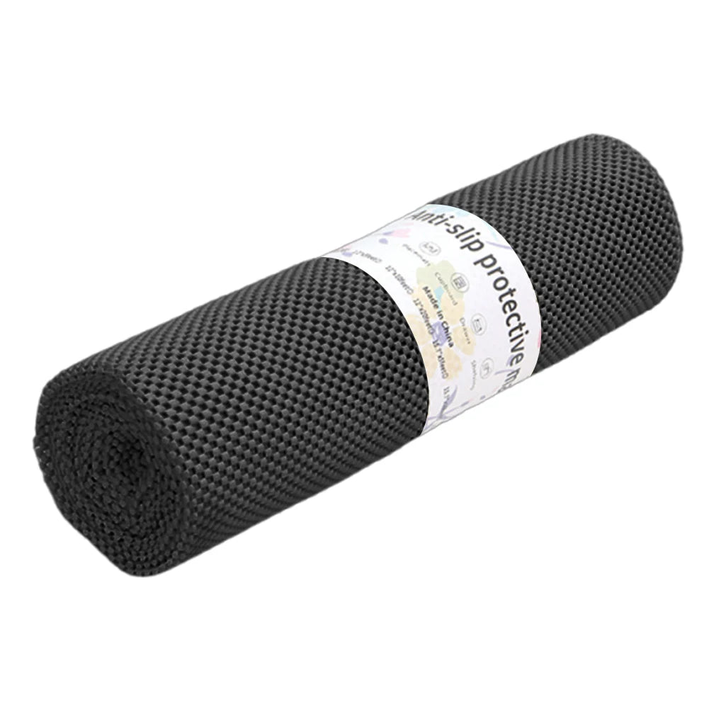 tapis anti dérapant rouleau quadrillé protection tiroirs étagères plateau table beige gris noir