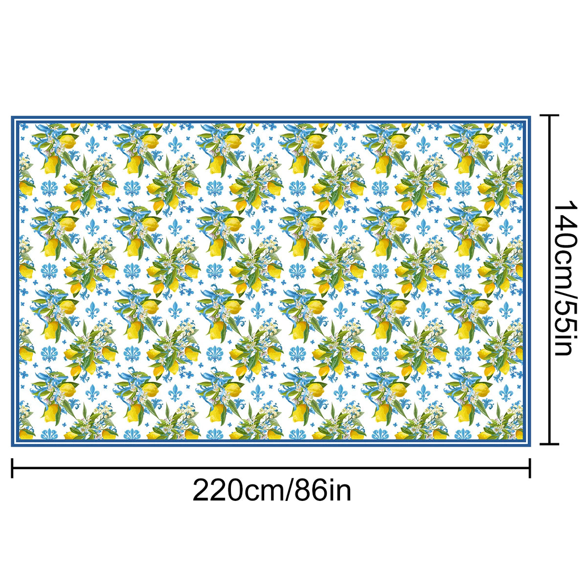 nappe table méditerranéenne motifs floraux citrons ronde rectangulaire printemps été mariage décoration provençale assiettes