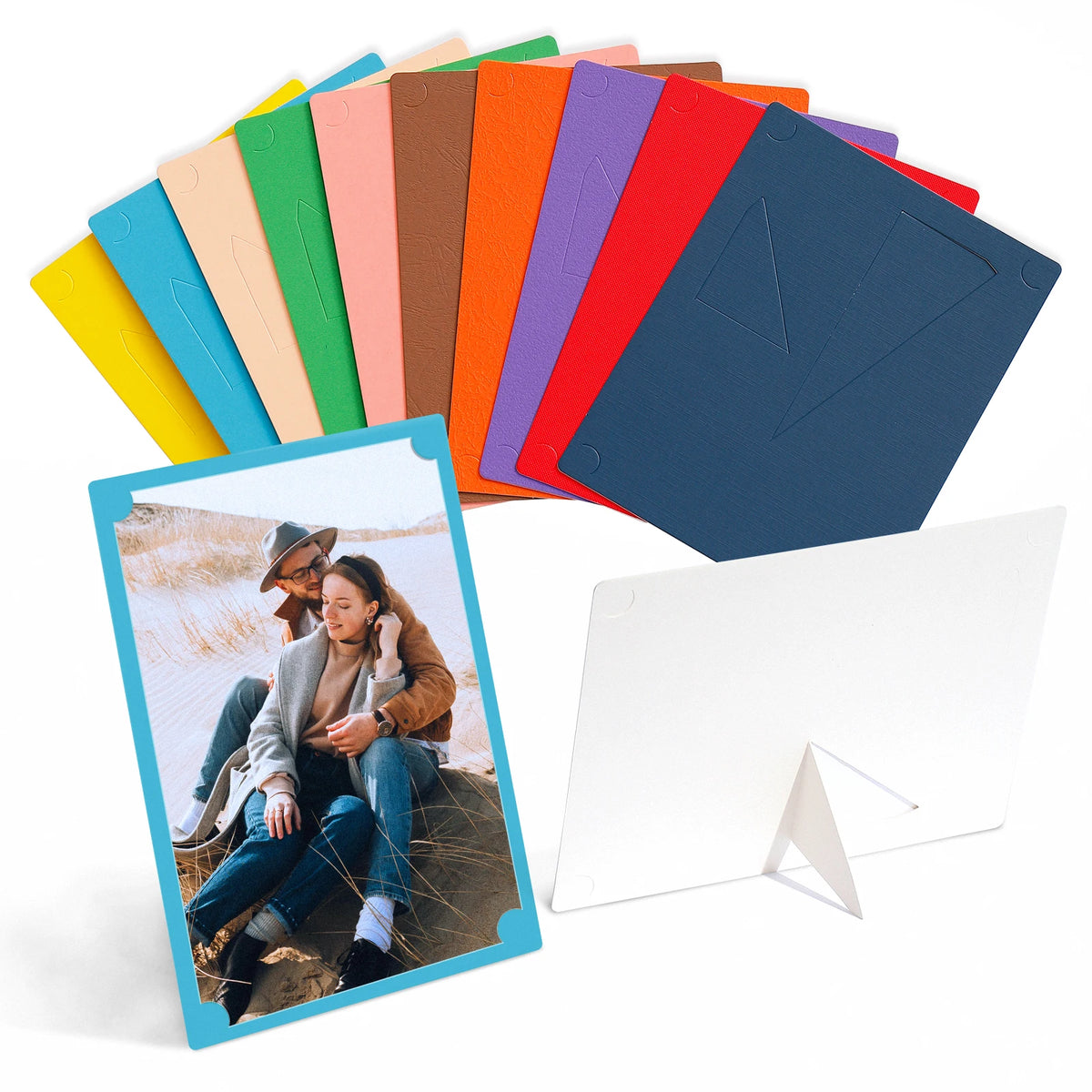 cadres photo carton moderne multicolore 4x6 5x7 6x8 pouces set 10