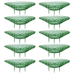 supports plantes vert structure ajourée motif fleur piquets métalliques jardinage rustique assemblés non assemblés