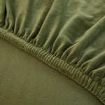 housse tête lit velours vert olive extensible lit queen taille 220cm