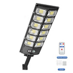 lampadaire solaire led moderne bras articulé détecteur mouvement télécommande éclairage extérieur
