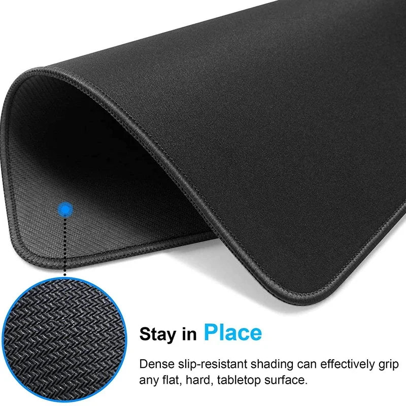 tapis souris noir caoutchouc antidérapant adhésif moderne petit gamer 40x45cm 25x29cm 20x25cm 18x22cm