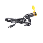 lampe torche led noire jaune intense clips moderne chargeur batterie