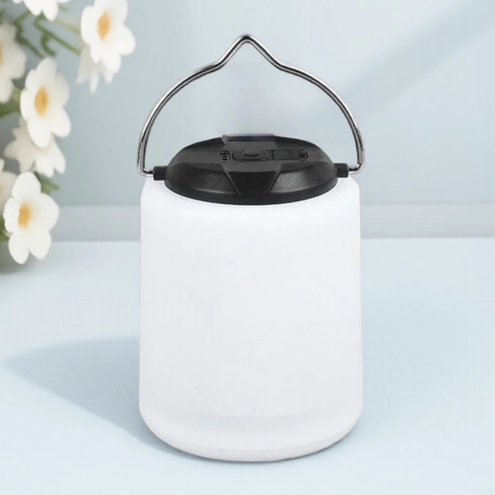 lampe table moderne blanche rechargeable via usb anneau métallique simple lumière intérieure portative