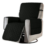 Housse fauteuil place quilted moderne bleu gris beige imperméable antidérapante poches adhésiveversible