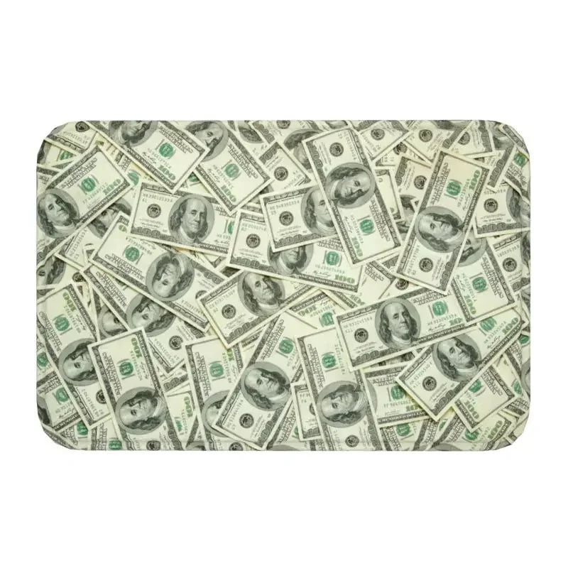 tapis vert moderne billets dollars antidérapant imperméable usage extérieur intérieur porte sol