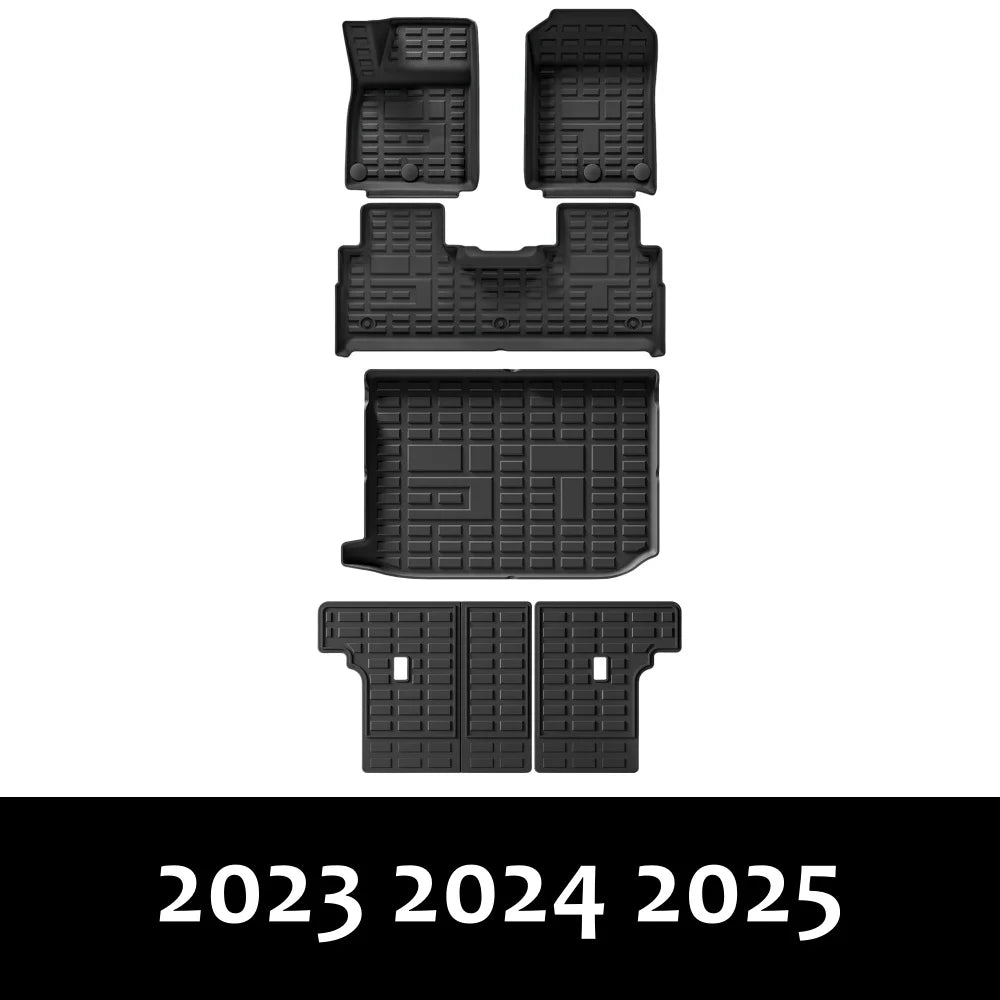 tapis sol voiture noir grille protection moderne clips fixations toutes saisons