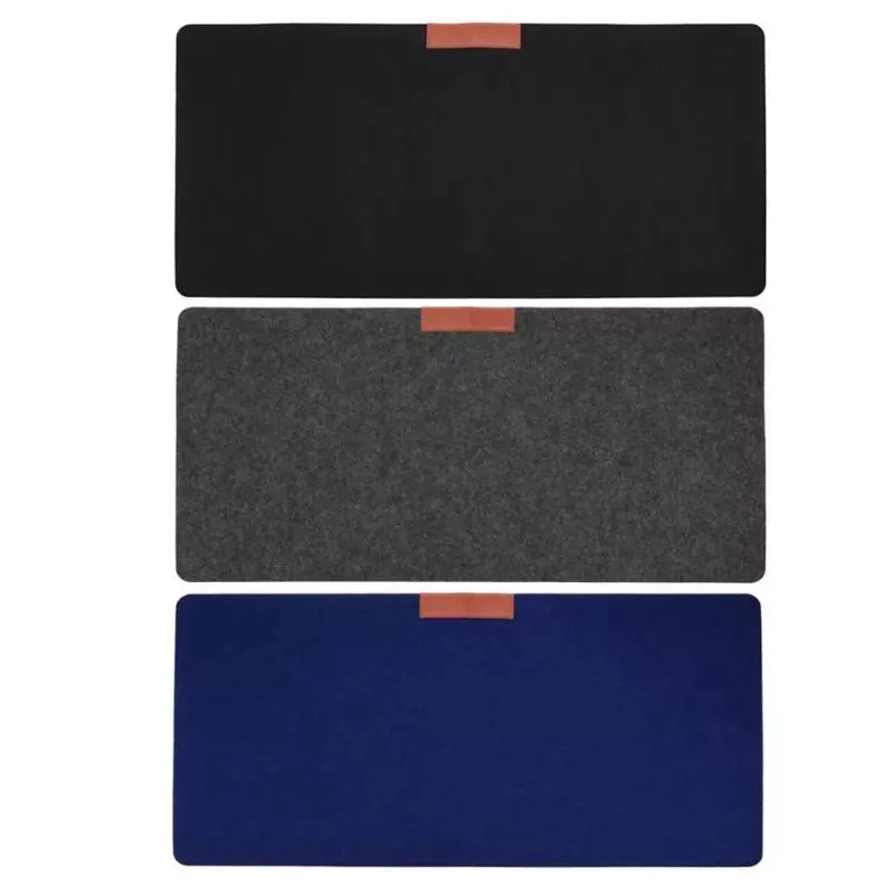 tapis feutre noir gris bleu marine moderne minimaliste 60x30cm 70x33cm