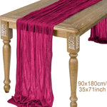 nappe table plissée rustique élégante couleur beige verteOpaque polyester maison festive mariage noël