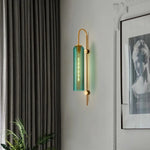 lampe murale moderne or argent transparente élégante câble électrique fixée chambre cuisine