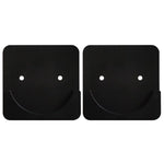 support mural rideau douche vis fixation noir blanc moderne salle bain opaque