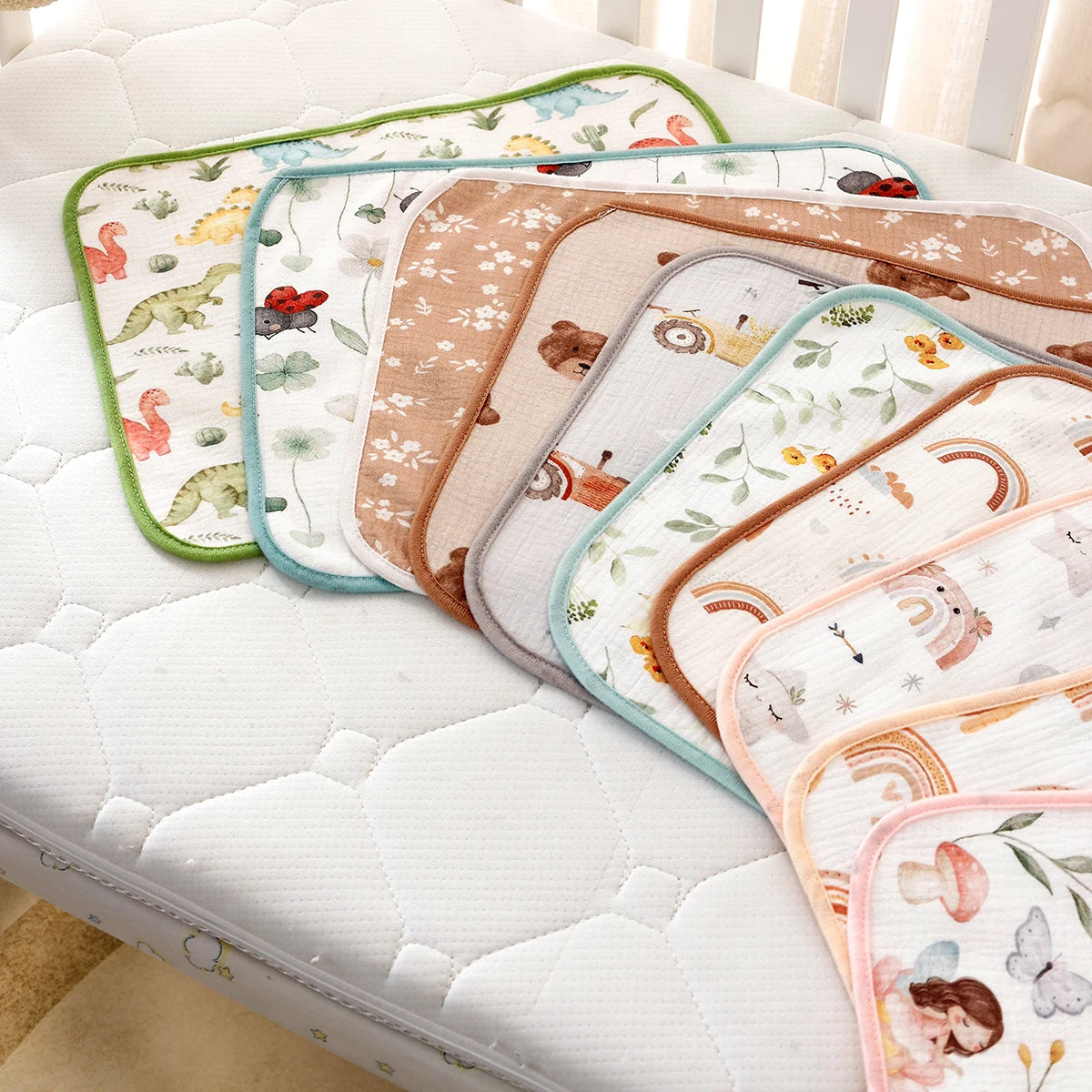 coussinets anti urine imperméables lavables tapis d'urine protection lit enfant ans imprimé animaux motifs