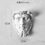 bustes sculptés resine blanc details fins antique figures grecques decor