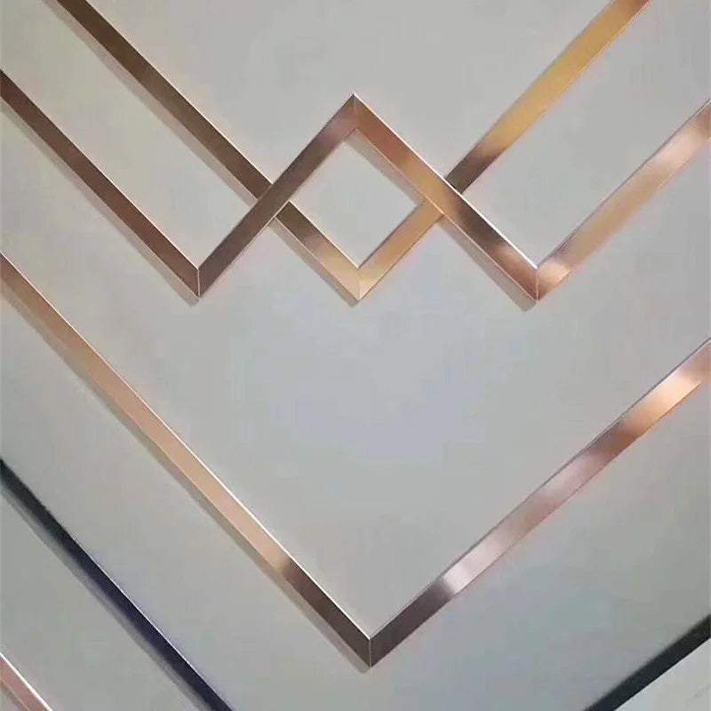 ruban decoratif adhesif or moderne rayures simples 5m joints murs sols