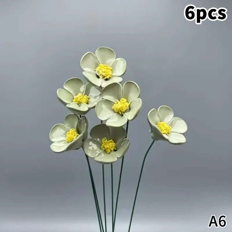 décoration intérieure moderne fleur artificielle céramique verte espoir beauté maison saint valentin