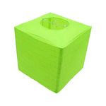 lanternes carrées papier plissé blanc orange vert rouge jaunes simples décoratives anneaux cordons métalliques