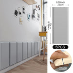 panneaux muraux autocollants 3d quadrillés modernes blanc gris rose noir