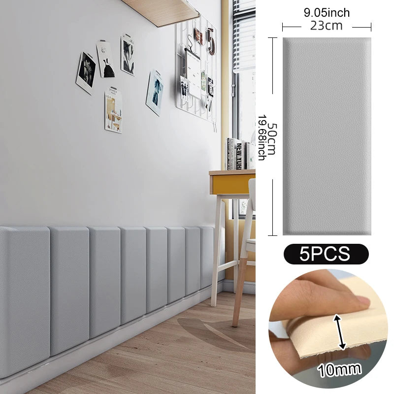 panneaux muraux autocollants 3d quadrillés modernes blanc gris rose noir