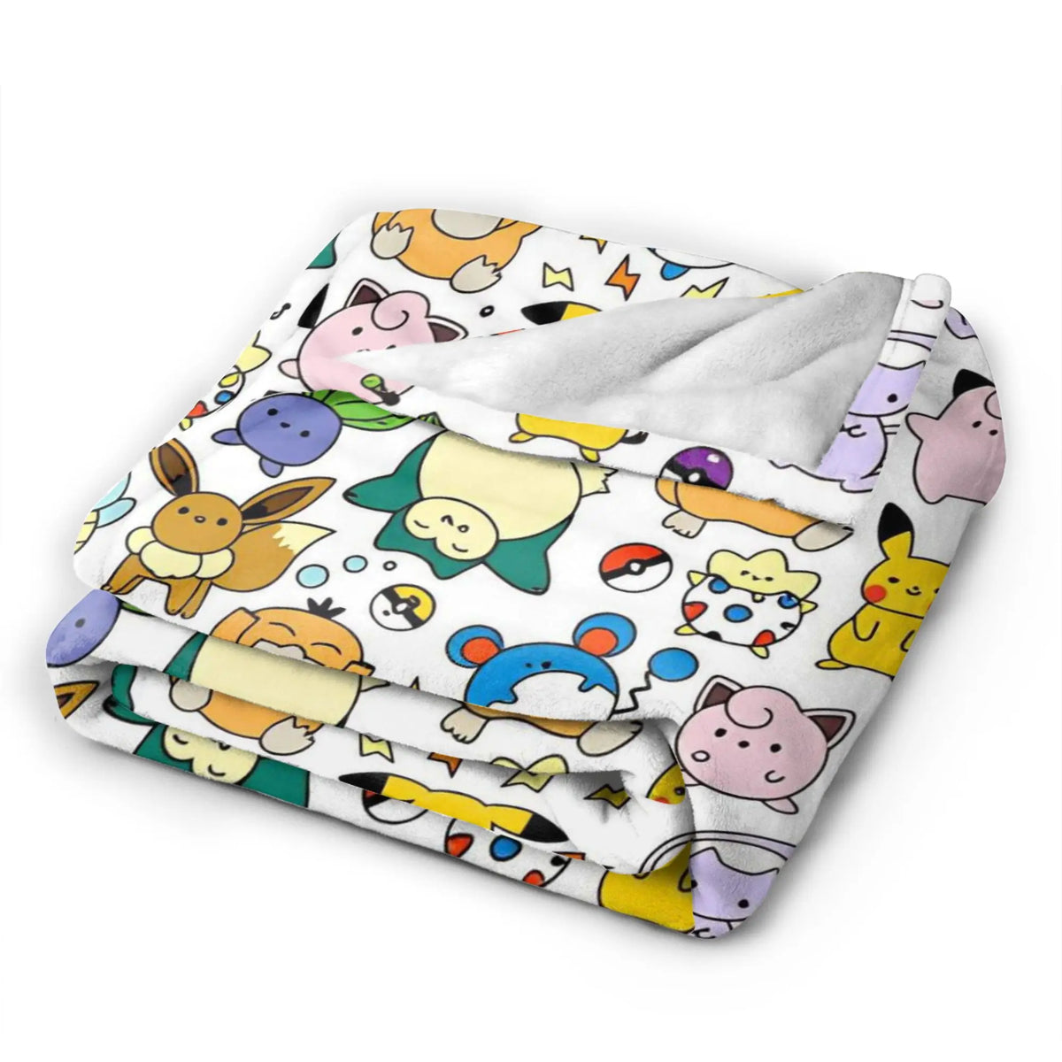couverture polaire enfant motif pokemon animaux mignons chaude douce canapé lit chambre maison voyage