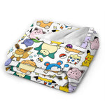 couverture polaire enfant motif pokemon animaux mignons chaude douce canapé lit chambre maison voyage
