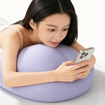 oreiller concave mousse 3d fibre bambou support dos fesse moderne violet opaque