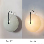 lampe murale led ronde verre moderne blanc doré transparent striée tringle