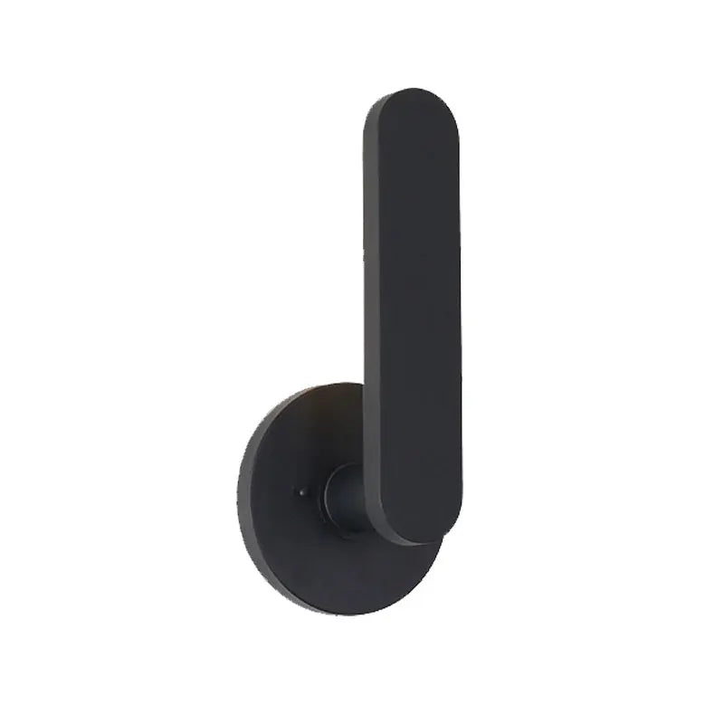 lampe murale moderne noir mat ip65 led minimaliste aluminium hydrofuge
