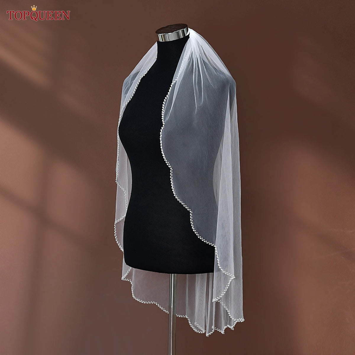 voile mariée blanc bordure peigne classique transparent soirée