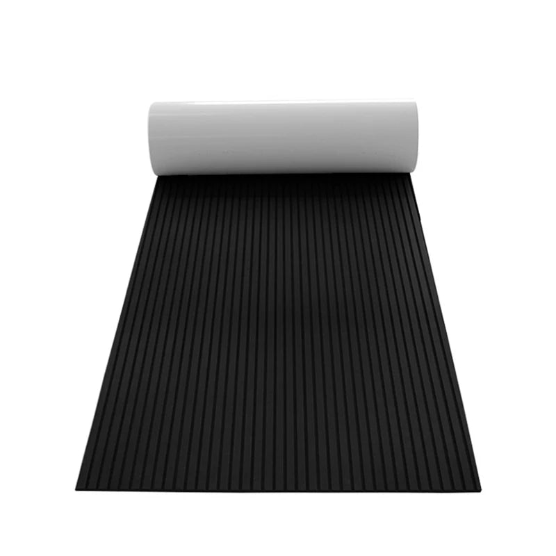 tapis sol antidérapant mousse eva noir rayures verticales moderne surf 240cm 450cm