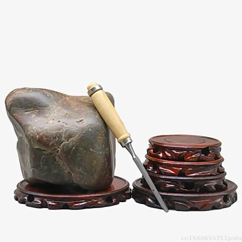 support présentation bois sculpté socle vase figurine théière décoration intérieur classique