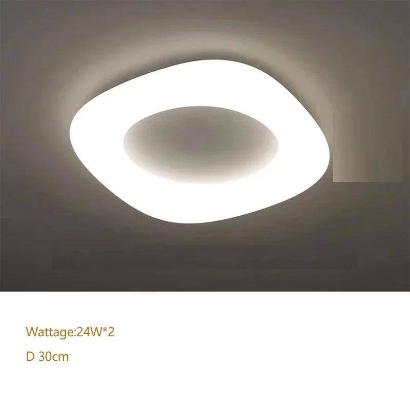 suspension lumineuse moderne acrylique blanc 20cm 30cm 46cm 53cm 75cm 91cm